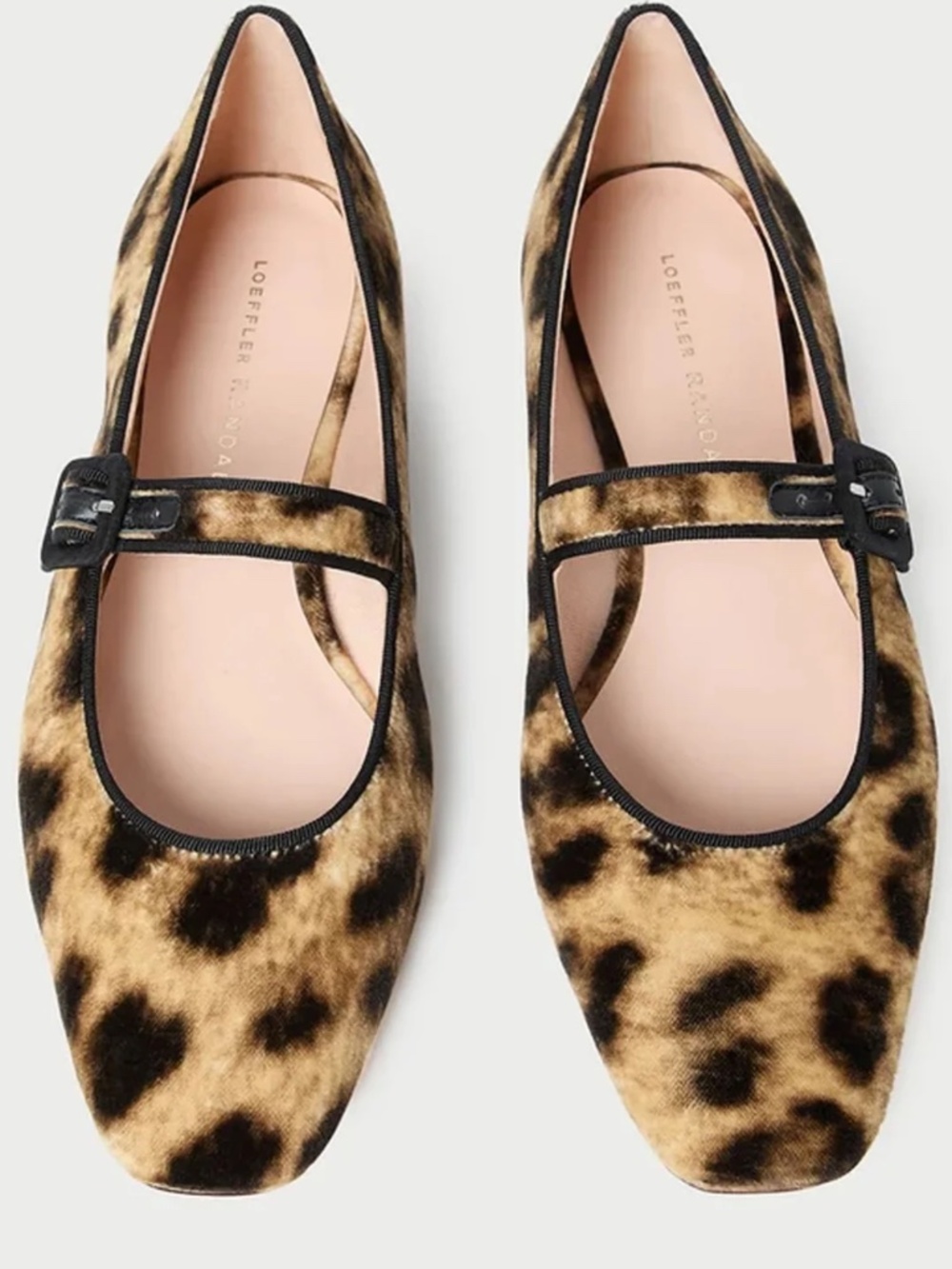 Loeffler Randall Ginger Leopard Velvet Mary Jane